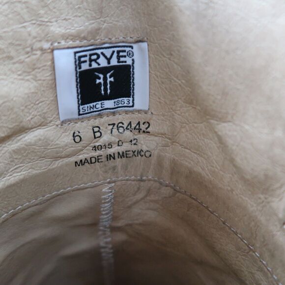 Frye Boots Women 6 Melissa Trapunto Riding Leather Pull On Classic Fashion Black - Picture 14 of 16